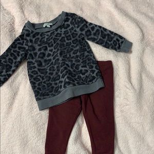 Splendid 3-6 months leopard outfit